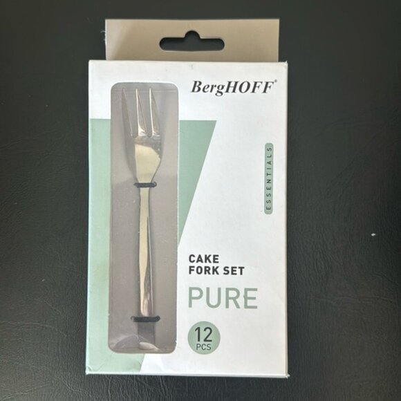 BergHoff 12 cake fork set Silver Color 5 3/4in - Picture 3 of 6